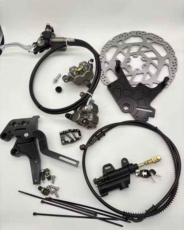 Dual Caliper Moto Footbrake Setup (4 DAY PRE ORDER)